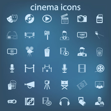 cinema icon set