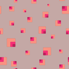 Square chaotic seamless pattern. Fashion graphic background design. Modern geometric stylish abstract texture. Colorful template for prints, textiles, wrapping, wallpaper, website VECTOR illustration