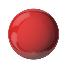 Red glassy ball