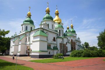 Saint Sophia Cathedral on a sunny june day. Kiev, Ukraine