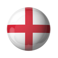 Obraz premium England flag, glassy ball