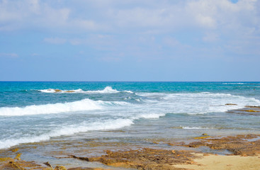 The shores of the Aegean Sea.