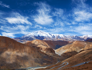 Himalayan mountain landscape in Ladakh, Jammu and Kashmir, India