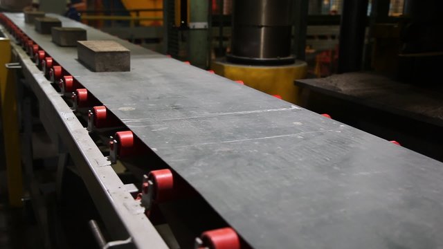 Factory for the production of building materials