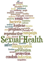 Sexual Health, word cloud concept 11