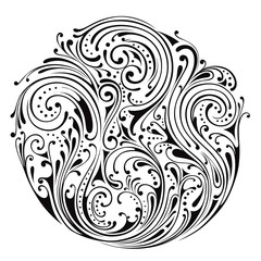 Vector ornamental circle