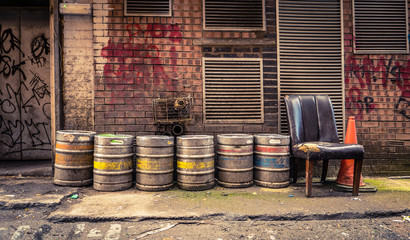 Bar Alley Beer Barrels