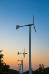 Obraz premium Wind turbine, free energy from nature.