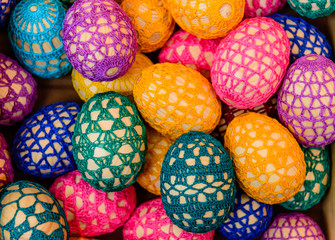 Background with Easter Eggs