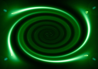 Colored neon spiral
