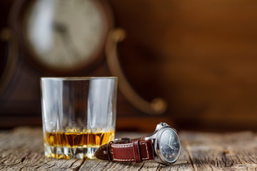 whiskey and watch