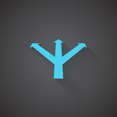 Obraz premium Flat Strategy web app icon on dark background