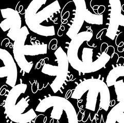 abstract scratched black ink texture or background, grunge splash