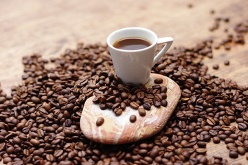 frischer Kaffee, Kaffeebohnen