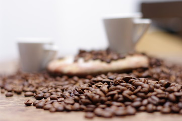 frischer Kaffee, Kaffeebohnen