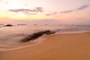 Sunset on Khao Lak beach in