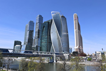 Fototapeta na wymiar Business center Moscow-City