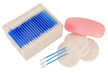 Bathrooms hygiene items closeup of a thorough review