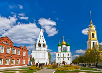 Fototapeta na wymiar Cathedral square in Kolomna Kremlin - Moscow region - Russia