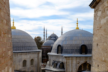 The interior of Hagia Sophia, Ayasofya, Istanbul.