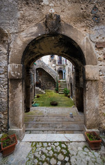 Fototapeta na wymiar Santo Stefano di Sessanio (L'Aquila, Abruzzo)