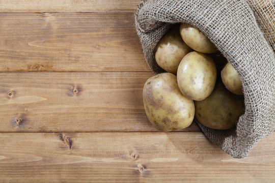 Organic potatoes bag
