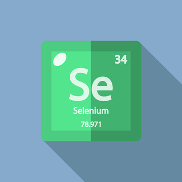 Chemical element Selenium Flat