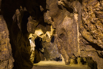 In a cave