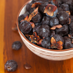 Diospyros lotus or Wild Persimmon. Selective focus.