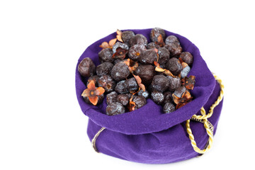 Wild Persimmon Isolated on white background. Selective focus.