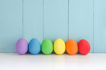 Colorful easter eggs