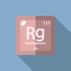 Chemical element Roentgenium Flat