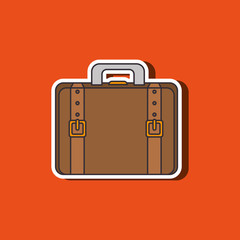 suitcase icon design 