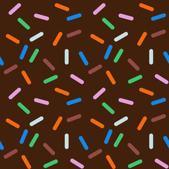 Donut Sweet Glaze Seamless Pattern I