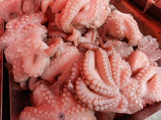 Осьминоги на прилавке