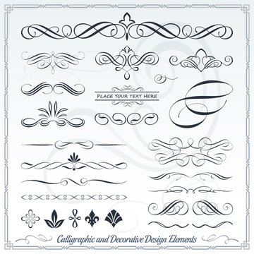 Calligraphic Decorative Elements