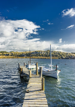 llaut on wooden dock