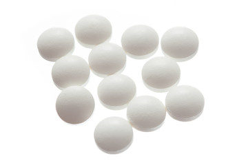 pills isolated on white background