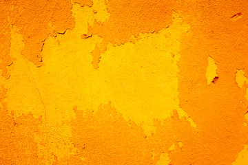 Cement orange wall background.