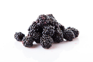 blackberries isolate on white