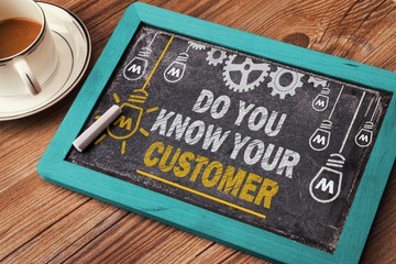 do you know your customer - obrazy, fototapety, plakaty