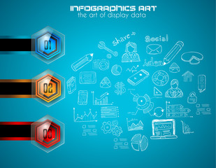 Clean Infographic Layout Template for data and information analysis