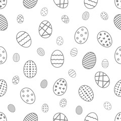 seamless pattern with Easter eggs