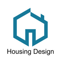 Abstract Housing Design Architectural Logo Template