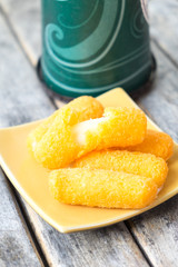 mozzarella cheese sticks breaded