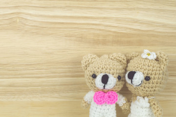 teddy bears wedding concept