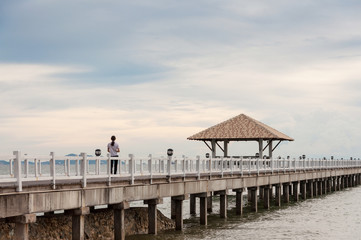 Rest along the bridge