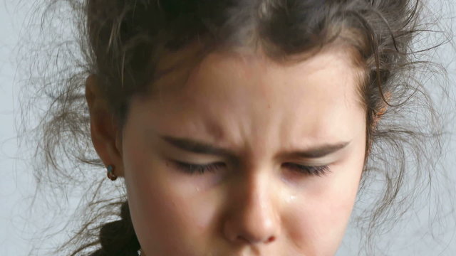 girl teen depression crying tears flow