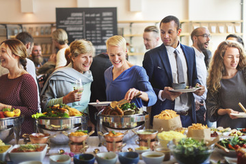 Brunch Choice Crowd Dining Food Options Eating Concept