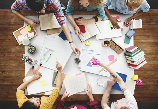 Brainstoming Gruoup of people Working Concept - Powered by Adobe